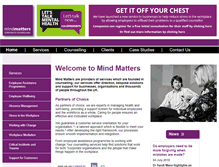 Tablet Screenshot of mindmatterscounselling.org.uk